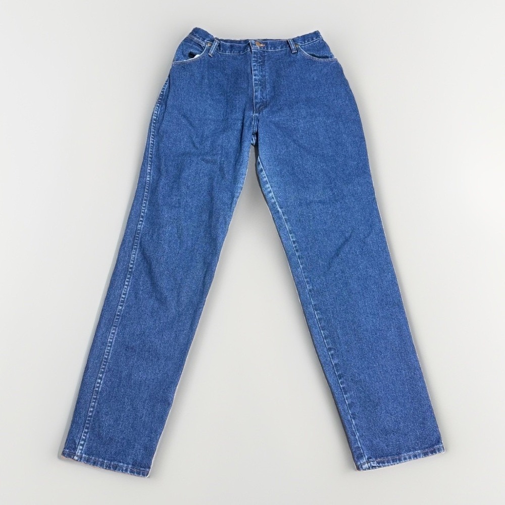 Wrangler Straight Leg Jeans 30x34 women's High Rise Blue Denim 31MWs Made In USA
